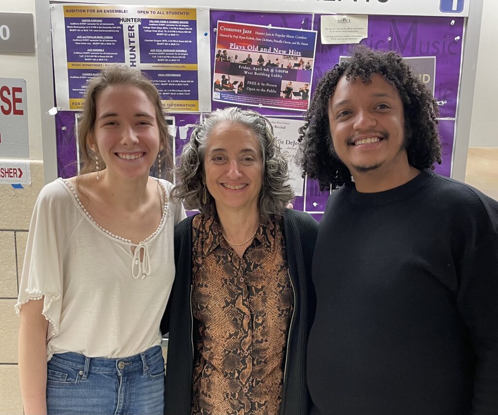 Image featuring Renee Ricevuto, Catherine Coppola, and Tyler Diaz (from left to right).